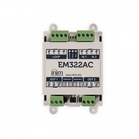 Module adressable EM322AC, 2 entrées, 2...