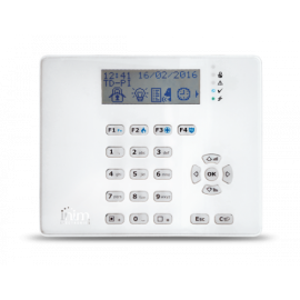 Clavier LCD ARIA-HG avec lecteur INIM proximité et capteur de température intégré.