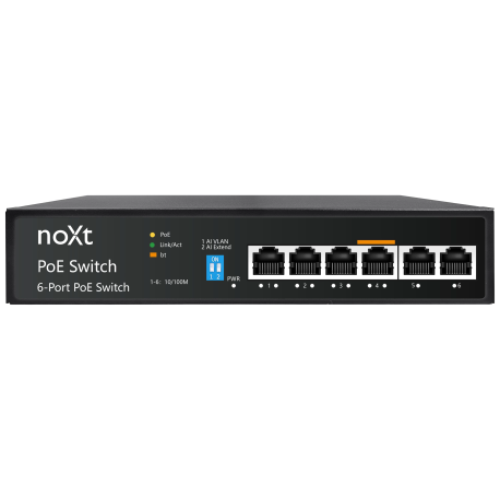 Commutateur PoE P4P2UP-60W 4P 60W RJ45...