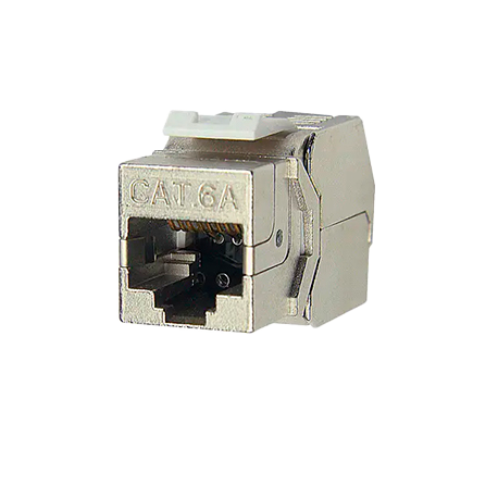 JKS09-SC6A - Cric blindé argenté CAT6A Keystone