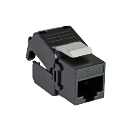 JKA09-UC6A - CÂBLE JACK KEYSTONE CAT6 NOIR NON BLINDÉ (25...