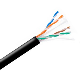 CLB04-UC6-PE-9005 Câble d'extension CAT6 UTP 23AWG 305M...