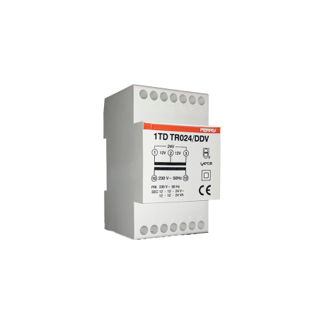 1TD TRO24/DDV - Transformateur 24 VA 12-12-24 V...