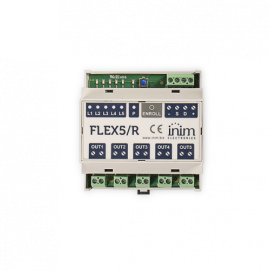 FLEX/5R - Module sur bus. 5 relais, 230 V, 16 A - INIM