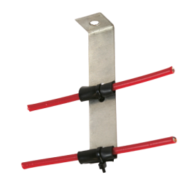 A1164 - Clip double en « L » en zinc avec 3 trous...