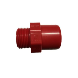 AAD12025CRS - ADAPTATEUR 25 mm (H) 3/4" (M) ABS ROUGE - INM
